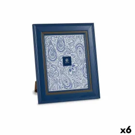 Nuotraukų rėmelis Gift Decor Mėlyna Stiklas Plastmasinis (6 vnt.)