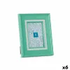 Фото рамка Gift Decor Зеленый Стеклянный Пластик (6 штук)