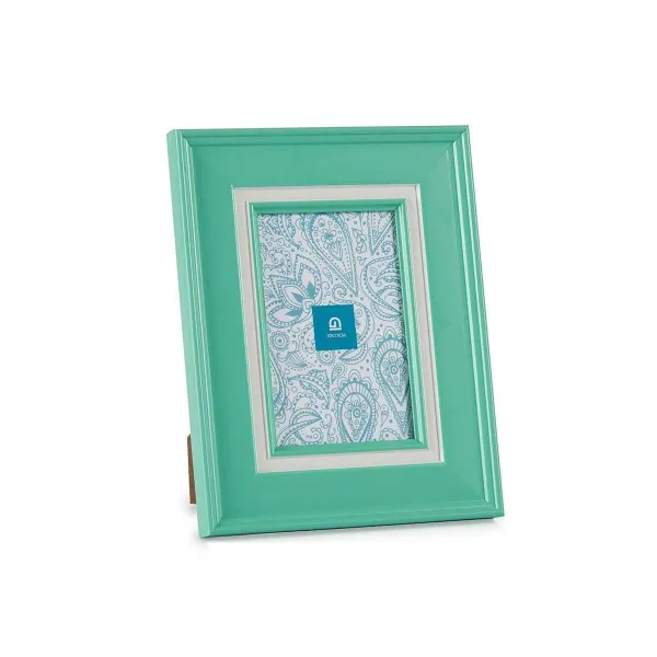Photo frame Gift Decor Green Crystal Plastic (6 Units)