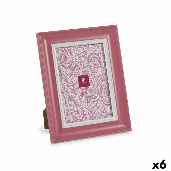 Foto rāmis Gift Decor Rozā Stikls Plastmasa (6 gb.)