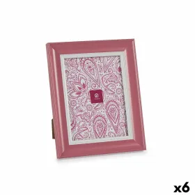 Nuotraukų rėmelis Gift Decor Rožinė Stiklas Plastmasinis (6 vnt.)