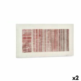Drobė Gift Decor Balta Rožinė Dryžiai Su palengvėjimu 110 x 60 x 2,5 cm (2 vnt.)