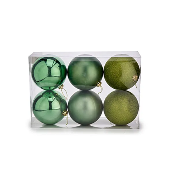 Set of Christmas balls Krist+ Green (4 Units)