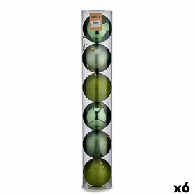 Joulupallosetti Krist+ Vihreä Muovinen Ø 12 cm 6 Kappaletta (6 osaa)