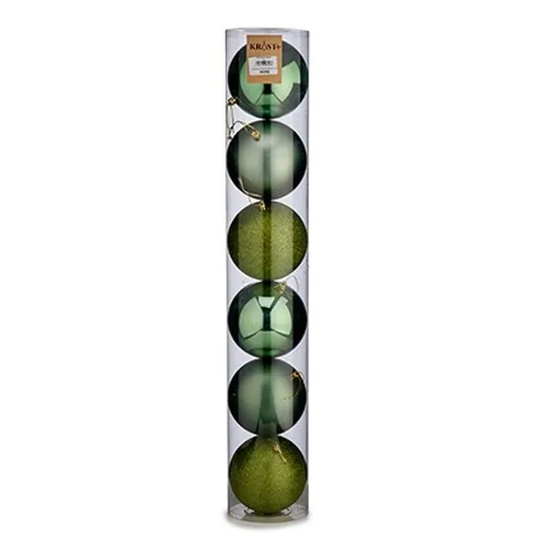 Joulupallosetti Krist+ Vihreä Muovinen Ø 12 cm 6 Kappaletta (6 osaa)