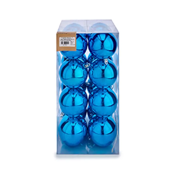Ziemassvētku bumbiņu komplekts Krist+ Zils Plastmasa (12 gb.)