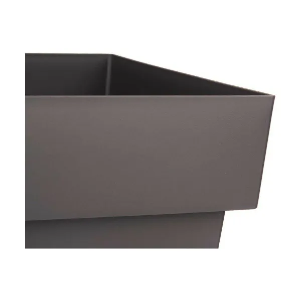 Self-watering flowerpot Ibergarden Grey Plastic 37 x 51 x 37 cm (6 Units)