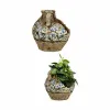 Dekoratyvinė sodo figūra Ibergarden Polirezinas Vaza 28,5 x 28 x 28,5 cm (2 vnt.)