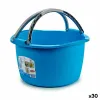 Veļas Grozs Stefanplast Zils Balts Brūns Zaļš Plastmasa 16 L 39 x 22 x 39 cm Ar rokturiem (30 gb.)