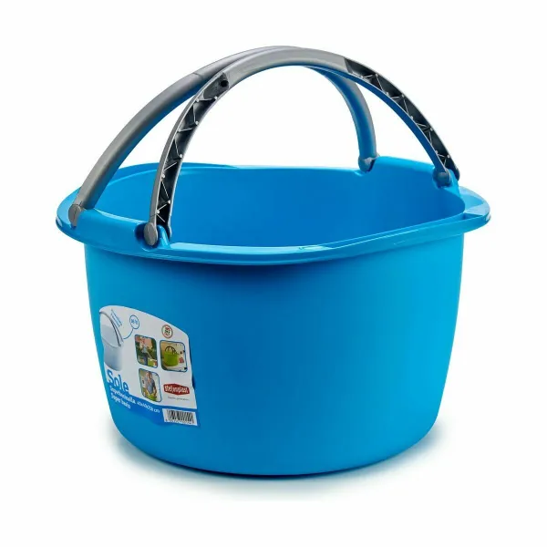 Veļas Grozs Stefanplast Zils Balts Brūns Zaļš Plastmasa 16 L 39 x 22 x 39 cm Ar rokturiem (30 gb.)