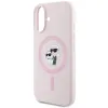 Karl Lagerfeld Silicone Karl & Choupette Ring MagSafe - Case iPhone 16 Plus (pink)