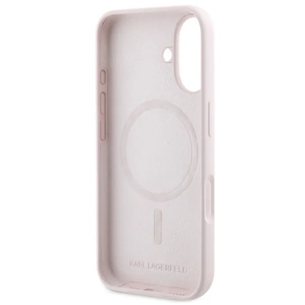 Karl Lagerfeld Silicone Karl & Choupette Ring MagSafe - Case iPhone 16 Plus (pink)
