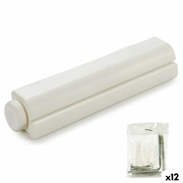 Drabužių linija Kipit Balta Nailonas polipropileno 34,5 x 6 x 6 cm Išlankstomas (12 vnt.)