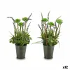 Decorative Plant Ibergarden Metal Plastic Lavendar 13 x 40 x 13 cm (12 Units)