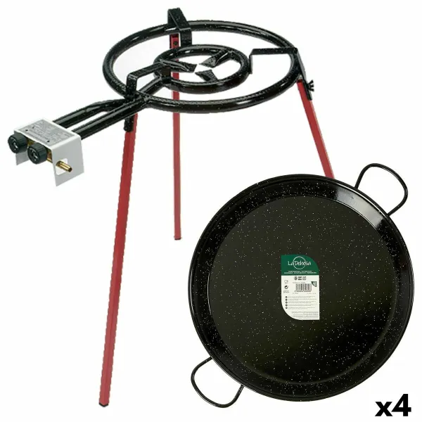 Paellagrilli La Dehesa Ø 46 cm 73 x 12 x 46 cm Setti 4 osaa
