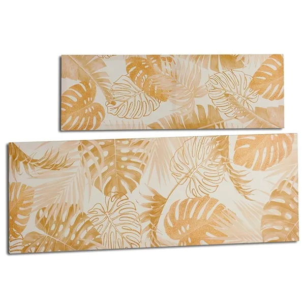 Полотно Gift Decor Позолоченный Лист растения 90 x 30 x 1,5 cm (12 штук)