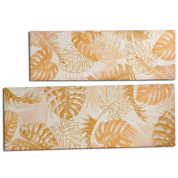 Полотно Gift Decor Позолоченный Лист растения 135 x 45 x 1,5 cm (6 штук)