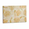 Полотно Gift Decor Позолоченный Лист растения 120 x 80 x 2,5 cm (4 штук)