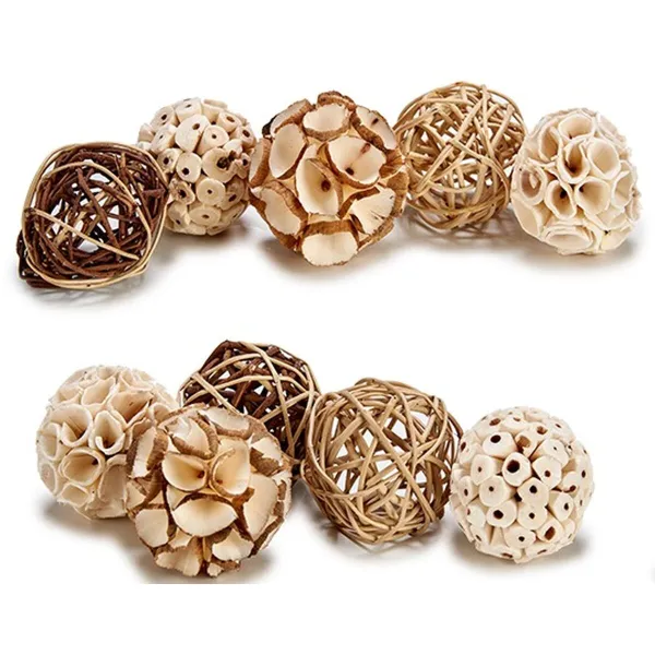 Dekoratīvie rotājumi Gift Decor Balts Brūns Melns 6 x 65 x 6 cm Dabisks (24 gb.)