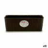 Balkona Puķu Kaste Stefanplast Plastmasa 39 x 13,5 x 15,5 cm (12 gb.)