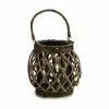 Kynttilänjalka Gift Decor Ruskea Harmaa korihuonekalut Lasi 29,5 x 24 x 22 cm (6 osaa)