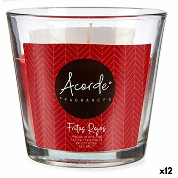Ароматизированная свеча Acorde Красные ягоды 120 g (12 штук)