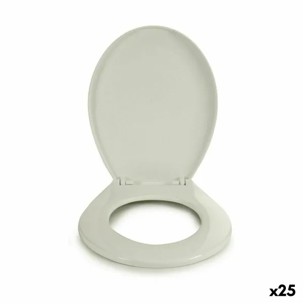 Tualetes Poda Sēdeklis Berilo Balts Plastmasa 34,5 x 43 x 5 cm (25 gb.)
