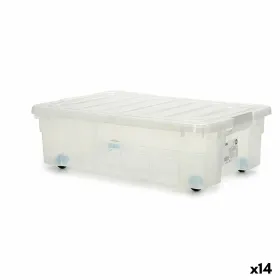 Коробка для хранения с колесами 30 L 40 x 18 x 59,5 cm (14 штук)