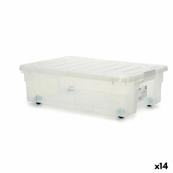 Коробка для хранения с колесами 30 L 40 x 18 x 59,5 cm (14 штук)