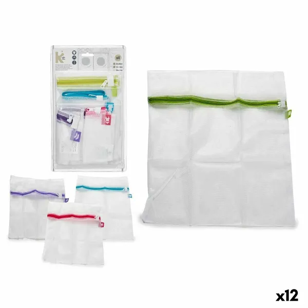 Wash Bag Yellow Multicolour Plastic 19 x 31 x 2,5 cm 19 x 31 x 4,5 cm 19 x 31,5 x 4,5 cm Washing machine (12 Units)