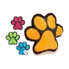 Dog chewing toy Mascow Blue Green Orange Pink 7 x 22 x 22 cm Animal footprints (12 Units)