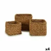 Набор корзин Gift Decor Коричневый Морские водоросли 3 L 7 L 13 L (4 штук)