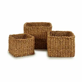 Набор корзин Gift Decor Коричневый Морские водоросли 3 L 7 L 13 L (4 штук)