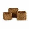 Набор корзин Gift Decor Коричневый Морские водоросли 3 L 7 L 13 L (4 штук)