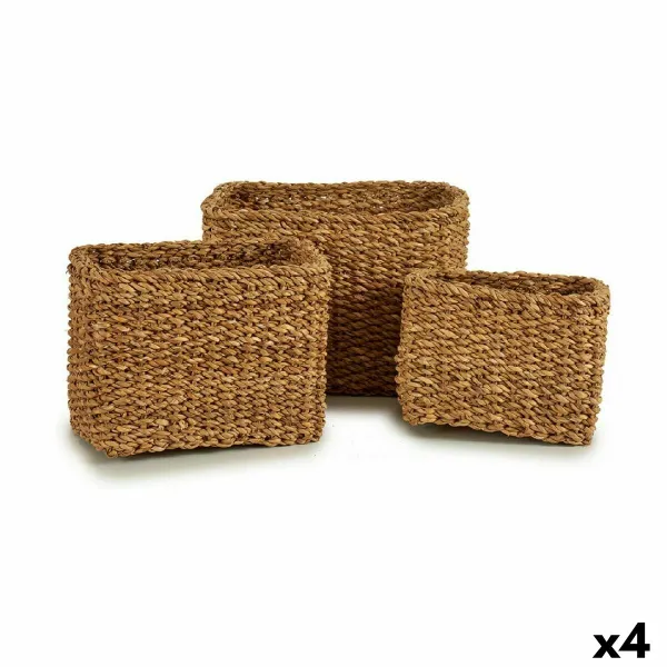 Krepšių rinkinys Gift Decor Ruda Jūros dumbliai 4 L 8 L 12 L (4 vnt.)