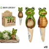 Decorative Garden Figure Ibergarden Brown Green Ceramic 4,5 x 16,5 x 4,5 cm (12 Units)