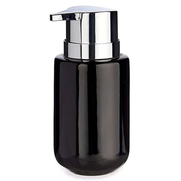 Ziepju dozators Berilo Melns Sudrabains Metāls Keramika 350 ml 7 x 14,5 x 8,5 cm (6 gb.)