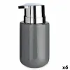 Ziepju dozators Berilo Pelēks Sudrabains Metāls Keramika 350 ml 7 x 14,5 x 8,5 cm (6 gb.)