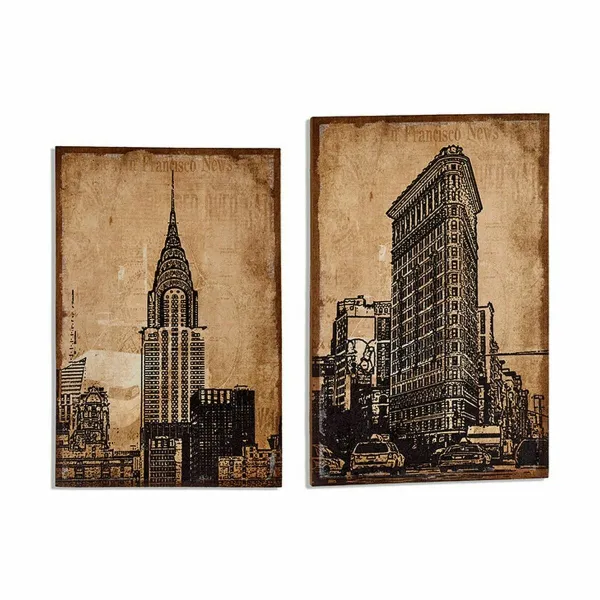 Drobė Gift Decor New York 90 x 3 x 60 cm (4 vnt.)