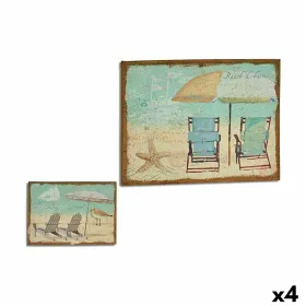 Полотно Gift Decor Пляж 70 x 3 x 50 cm (4 штук)