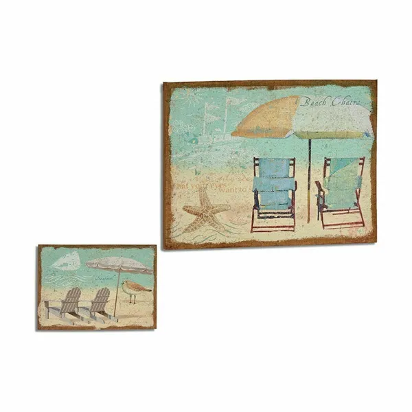 Drobė Gift Decor Paplūdimys 70 x 3 x 50 cm (4 vnt.)