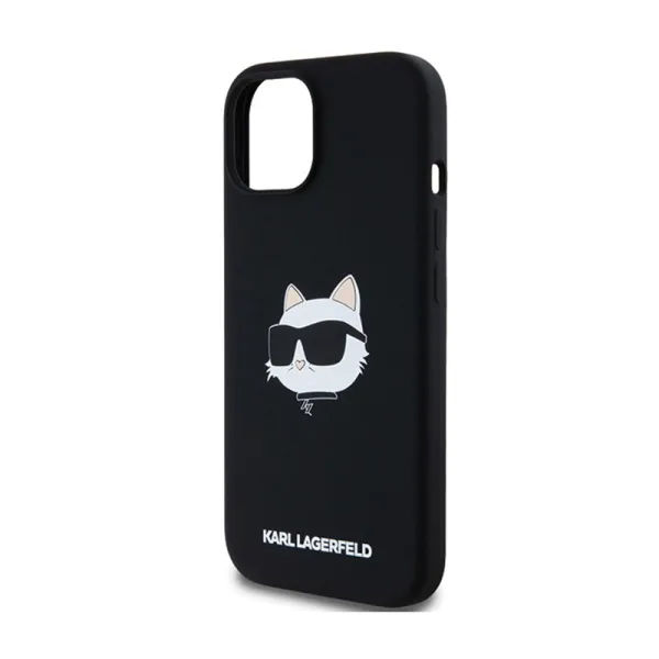 Karl Lagerfeld Silicone Choupette Head MagSafe - iPhone 15 Plus / 14 Plus Case (black)