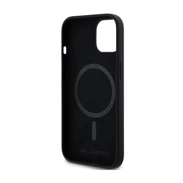 Karl Lagerfeld Silicone Choupette Head MagSafe - iPhone 15 Plus / 14 Plus Case (black)
