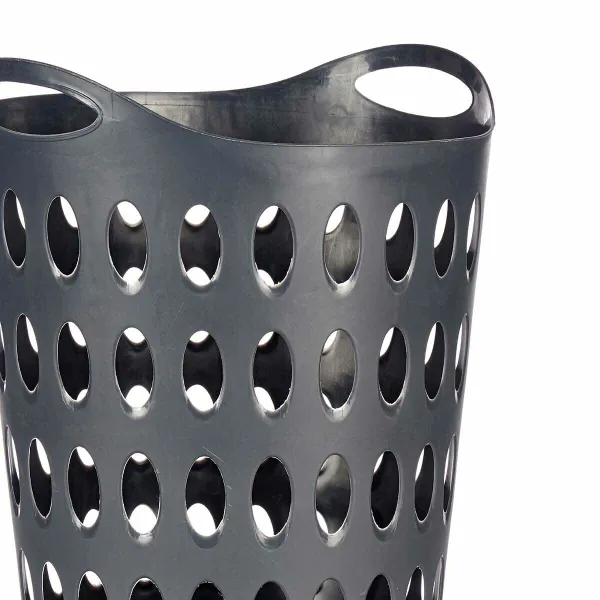 Laundry Basket Kipit Anthracite Plastic 50 L 44 x 56 x 41 cm 42 x 56 x 56,5 cm (12 Units)
