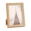 Photo frame Gift Decor Brown Golden Natural Glass polypropylene (6 Units)
