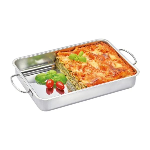 Küchenprofi Style - Stainless Steel Roasting Pan with Rack 40×31.5×6.5 cm