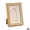 Фото рамка Gift Decor Коричневый Позолоченный Натуральный Cтекло полипропилен (6 штук)