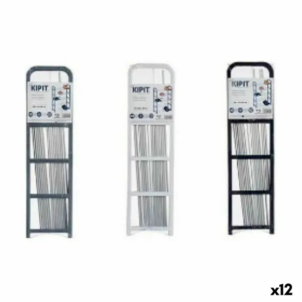 Apavu plaukts Kipit Balts Melns Pelēks 68 x 3,5 x 18,5 cm 68 x 3 x 18,5 cm (12 gb.)
