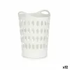 Veļas Grozs Kipit Balts Plastmasa 50 L 44 x 56 x 41 cm 44 x 56,5 x 42 cm (12 gb.)