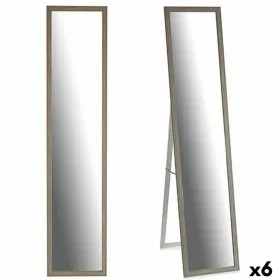 Laisvai stovintis veidrodis Gift Decor Pilka Medžio stiklas Stiklas Medžio MDF 44 x 32,5 x 120 cm 32,5 x 130 x 3 cm 33 x 130 x 4